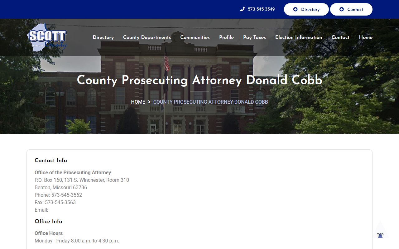 Scott County court records after arrest prosecutor office information
